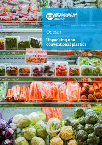 Front cover of our report entitled Unpacking non-conventional plastics