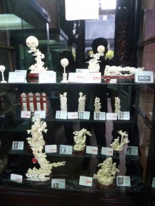 Ivory on sale in Hong Kong (c) EIA