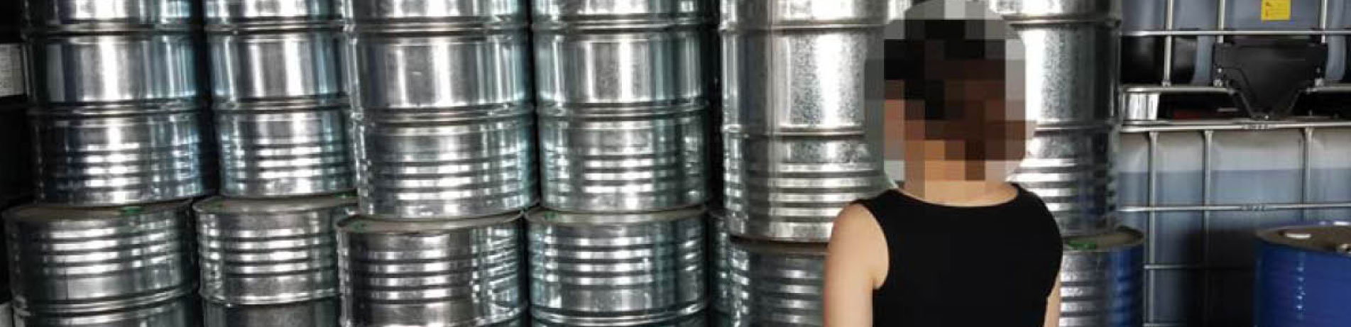 Barrels containing CFCs, China