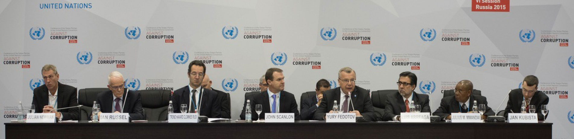 EIA Campaigns Director Julian Newman on a panel with key members of the UN Office on Drugs and Crime (UNODC) and CITES