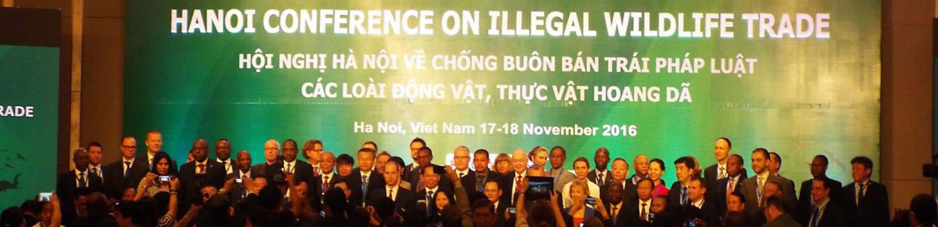 Delegates at the Hanoi Conference on Illegal Wildlife Trade, Vietnam (17-18 November 2016)