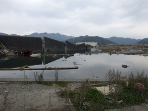 Otsuchi harbour wall, Japan - November 2013 (c) EIA