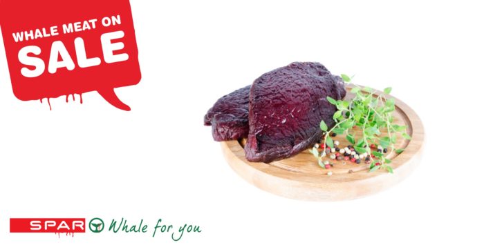 SPAR Fake ad - whale dish