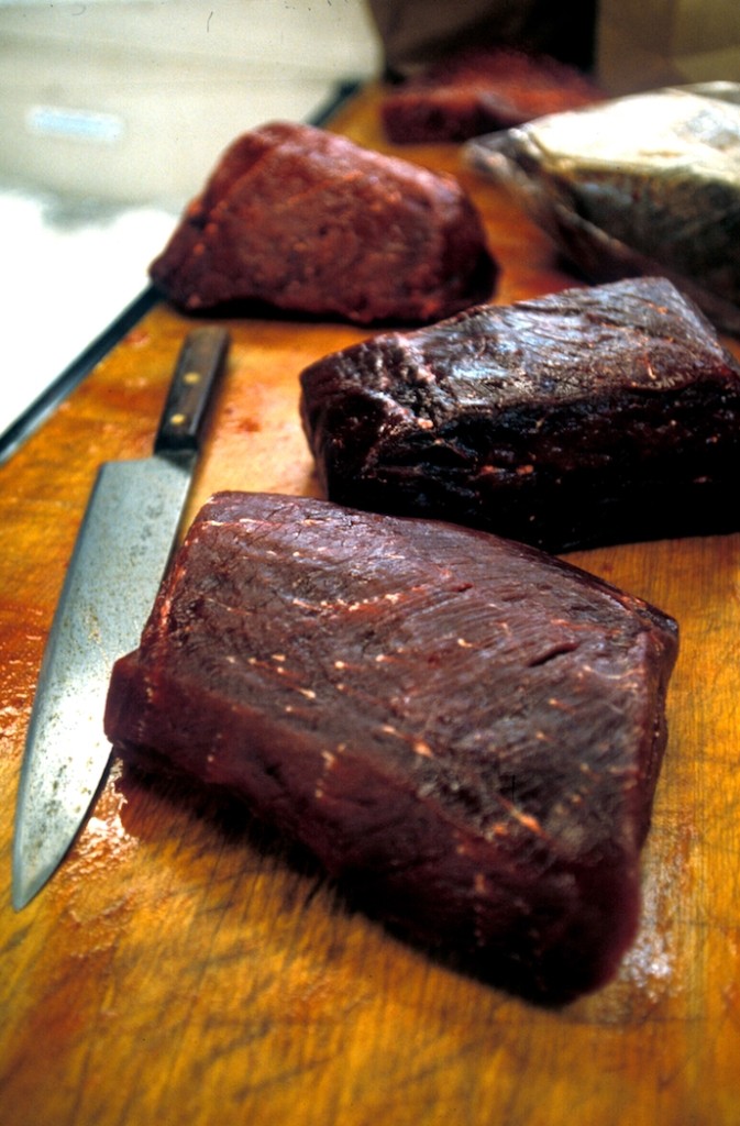 Whale meat on sale in Japan (c) EIA