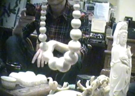 Black market ivory offered for sale to EIA undercover investigators (c) EIA